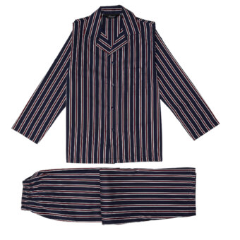 Ambassador  - Ambassador -10-50 Satin | Pyjamas Navy m/strib