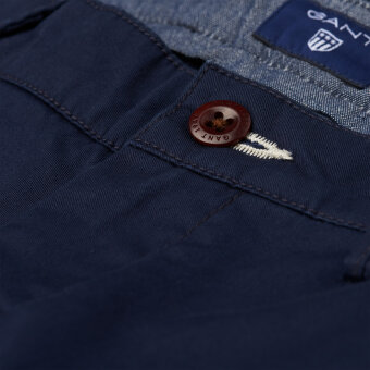Gant - Gant - Slim Twill Chino | Lærredsbuks Marine