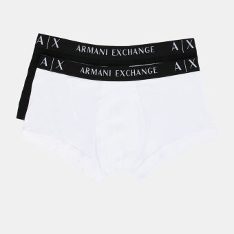 Armani - 2 Pack Logo Trunk | Tights Sort & Hvid