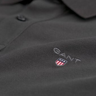 Gant - Gant - Solid Pique Rugger Polo | Polo T-shirt Dark Graphite