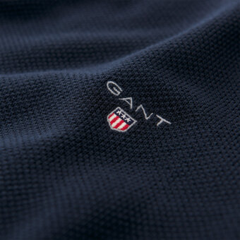 Gant - Gant - Cotton Pique Crew | Strik Evening Blue