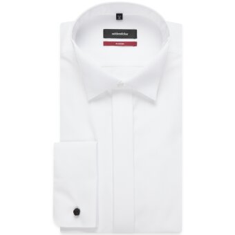 Seidensticker  - Seidensticker - Smoking Skjorte | Knæk Flip Hvid