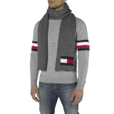 Tommy Hilfiger - Tommy Hilfiger - Big Flag Scarf | Halstørklæde Charcoql Tommy Hilfiger - Tommy Hilfiger - Big Flag Scarf | Halstørklæde Charcoql