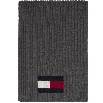 Tommy Hilfiger  - Tommy Hilfiger - Big Flag Scarf | Halstørklæde Charcoql