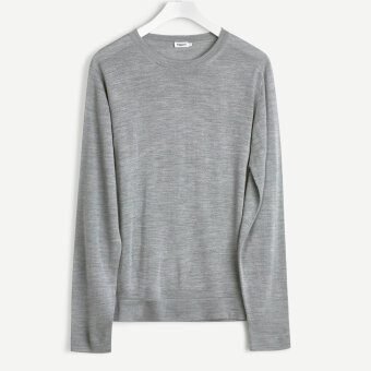 Filippa K - Fine Merino V-Neck | Strik Sort - Grå