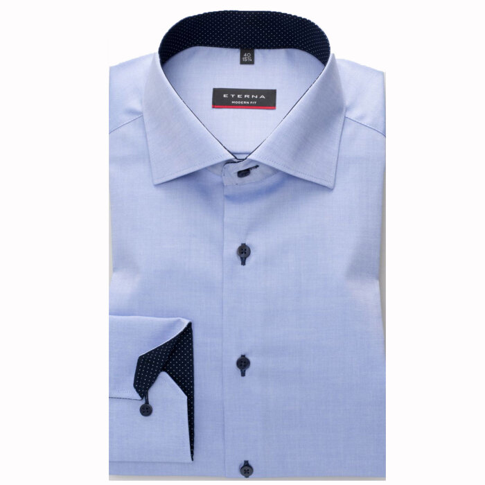 Eterna - Eterna -  8100 X13K | Modern Fit Skjorte Blå 