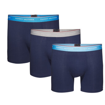 Tommy Hilfiger  - Tommy Hilfiger - 3 Pack Tights | 897 Vaporblue