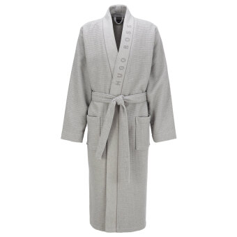 Hugo Boss - Waffle Structured Dressing Gown | Badekåbe Grå