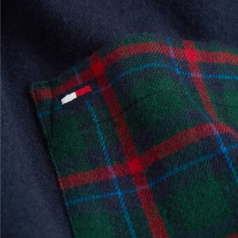 Tommy Hilfiger  - Tommy Hilfiger - Long Sleeve Check |  Pyjamas Navy Boctanical