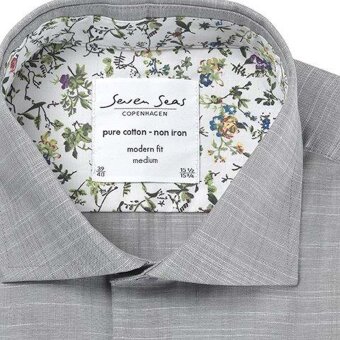 Seven Seas - S20040 | Skjorte Blad Grøn