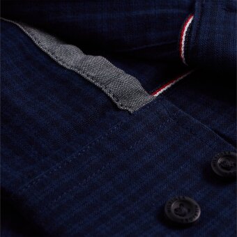 Tommy Hilfiger  - Tommy Hilfiger - Gingham Check | Skjorte Dark Indigo