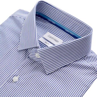 Calvin Klein - Calvin Klein - ss shirt | K/Æ Skjorte Regal Navy
