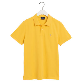 Gant - Gant - Solid Pique Rugger | Polo T-shirt Mimosa Yellow