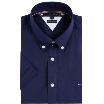 Tommy Hilfiger  - Tommy Hilfiger - Slim Turn Back Cuff | K/Æ Skjorte Carbon Navy