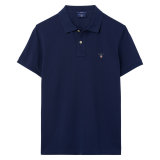 Gant - Gant - Solid Pique Rugger | Polo T-shirt Evening Blue