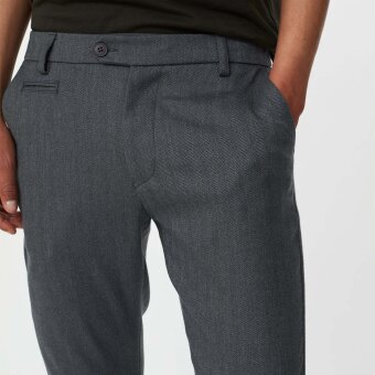 LES DEUX - Les Deux - Como Herringbone Suit Pants | Chino light grey
