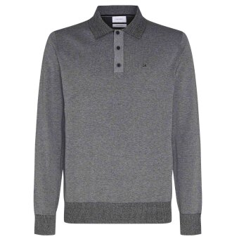 Calvin Klein - Calvin Klein - Menswear L/S | Polo T-shirt Mid Grey Calvin Klein - Calvin Klein - Menswear L/S | Polo T-shirt Mid Grey