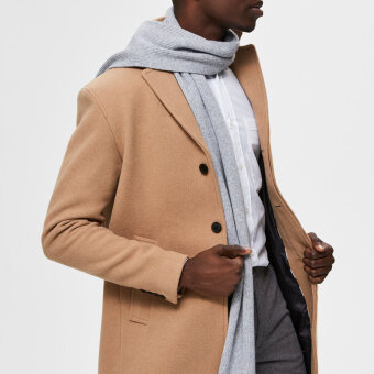 Selected - Cray scarf | Halstørklæde Light Grey Melange Selected - Cray scarf | Halstørklæde Light Grey Melange