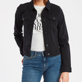 ICHI ( Dame ) - ICHI - IHSTAMPE JACKET | DENIMJAKKE BLACK