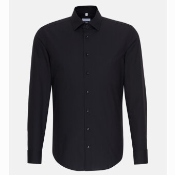 Seidensticker - Seidensticker - 675198 | Slim Fit Skjorte 39 Sort