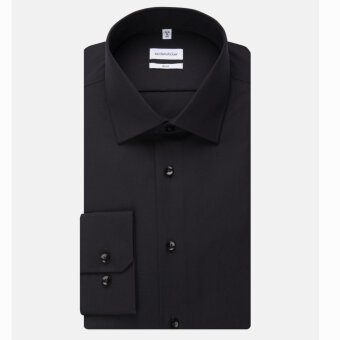 Seidensticker - Seidensticker - 675198 | Slim Fit Skjorte 39 Sort