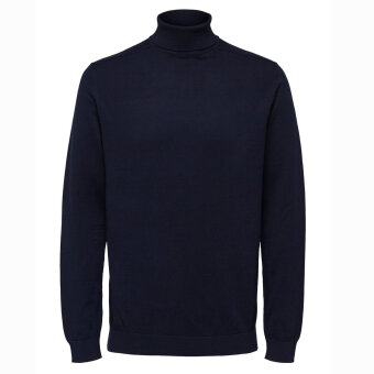 Selected - Berg roll neck | Rullekrave Strik Navy