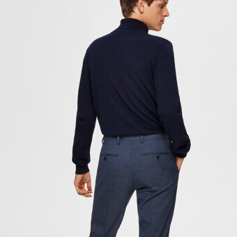 Selected - Berg roll neck | Rullekrave Strik Navy