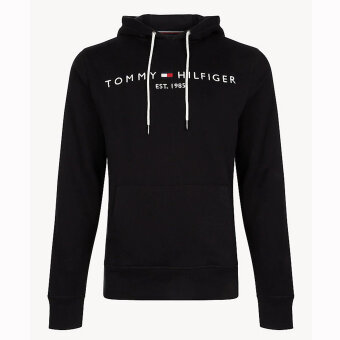 Tommy Hilfiger  - Tommy Hilfiger - Logo Flex Fleece Hoody | Sweatshirt Jet Black