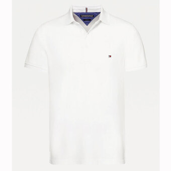 Tommy Hilfiger  - Tommy Hilfiger - Core Modern Slim | Polo T-shirt Hvid