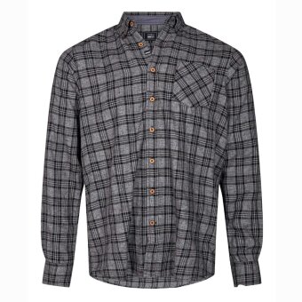 Signal - Signal - Check shirt | Skjorte Grey Melange Signal - Signal - Check shirt | Skjorte Grey Melange