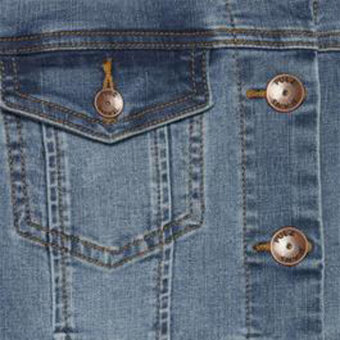 Pulz Jeans ( Dame )  - PULZ - PZSIRA DENIM JACKET | Cowboyjakke Light Blue