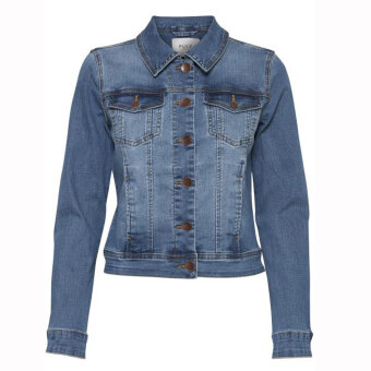 Pulz Jeans ( Dame )  - PULZ - PZSIRA DENIM JACKET | Cowboyjakke Light Blue