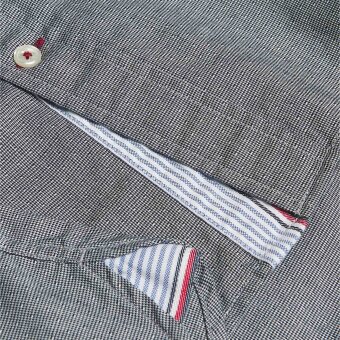 Tommy Hilfiger  - Tommy Hilfiger - Micro Houndstooth Slim | Skjorte Carbon Navy