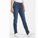 Pulz Jeans ( Dame )  - PULZ - PZEMMA | Highwaist Jeans Medium Blue