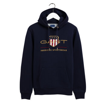 Gant - Gant - Archive shield hoody | Sweatshirt Evening blue