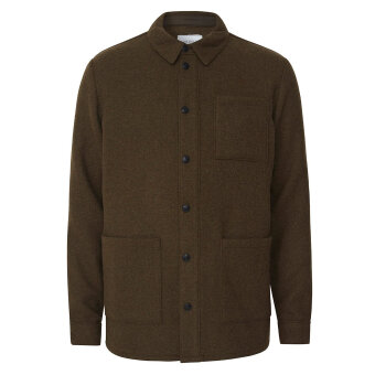 LES DEUX - Les Deux - Jason Wool Hybrid | Overshirt Turtle Green