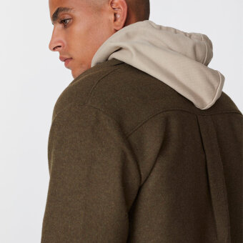 LES DEUX - Les Deux - Jason Wool Hybrid | Overshirt Turtle Green