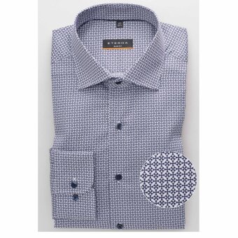 Eterna - Eterna - 3308 S | Slim Fit Skjorte 19 Marine
