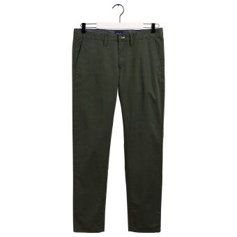 Gant - Gant - Slim Twill Chino | Lærredsbuks Thyme Green