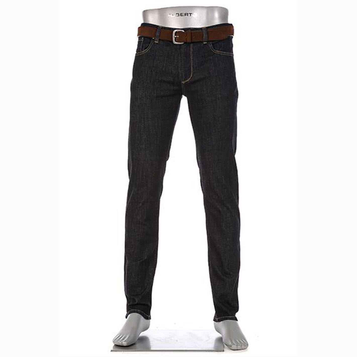 Køb Navy T400 stretch fit Jeans fra Alberto - Fri fragt