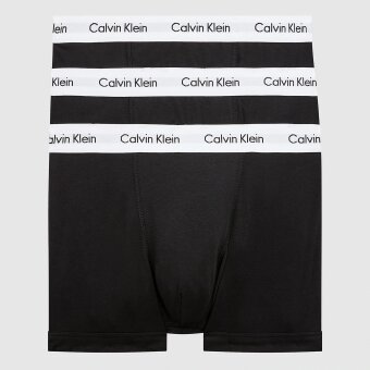 Calvin Klein - Calvin Klein - 3 Pack Trunk | 001 Black White Elastik