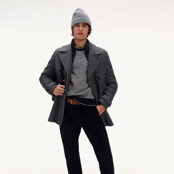Tommy Hilfiger  - Tommy Hilfiger - Padded Peacoat | Uldjakke