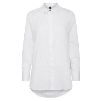 Pulz Jeans ( Dame )  - PULZ - PZELNA L/S SHIRT | Skjorte Hvid