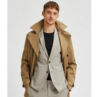 Selected - Mazelogan blazer | Slim Habitjakke Sand