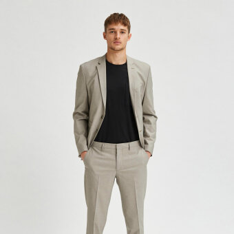 Selected - Mazelogan pants | Slim Habitbuks Sand
