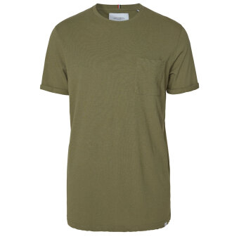 LES DEUX - Les deux - Brennon linen tee | T-shirt Lichen Green