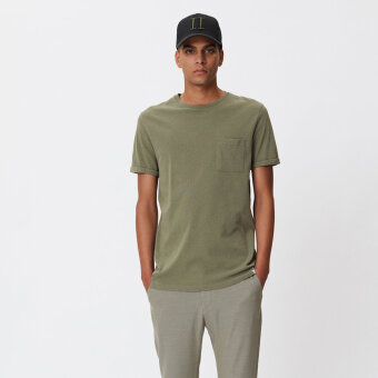 LES DEUX - Les deux - Brennon linen tee | T-shirt Lichen Green