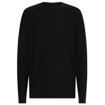 Calvin Klein - Calvin Klein - Cotton slub texture sweater | Strik Black