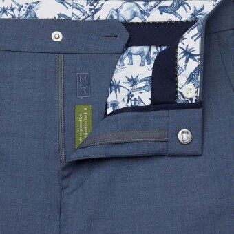 Meyer - Meyer - M5 wool pants | Uld Chino 6166 16 Blå