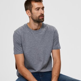 Selected - Norman tee | T-shirt Medium Grey Mel